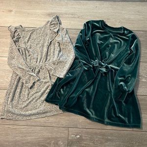 Cat & Jack girls long sleeve dresses.